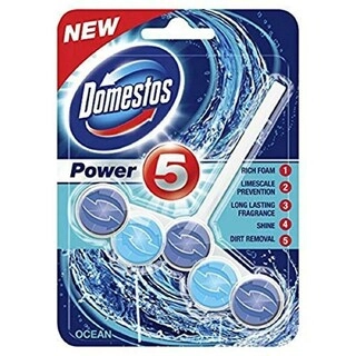 Domestos Power 5 Toilet Blocks Ocean