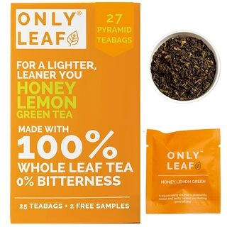 Only Leaf Honey Lemon Green Tea Bags