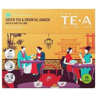 Sprig Oriental Ginger Green Tea Bags