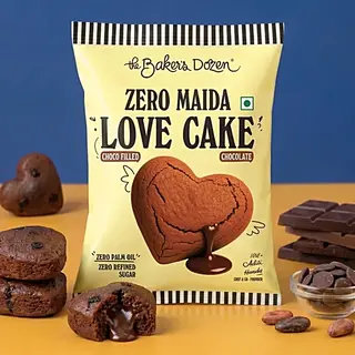 The Bakers Dozen Love Cake Chocolate Zero Maida