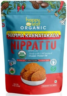Happy Leaf Snacks Organic Nippattu