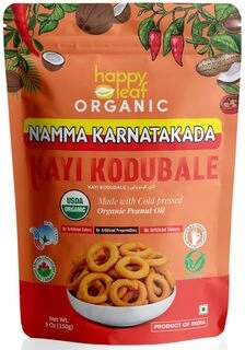 Happy Leaf Snacks Organic Kayi Kodubale