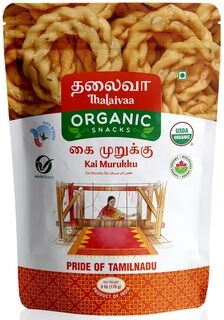 Thalaiva Snacks Organic Kai Murukku