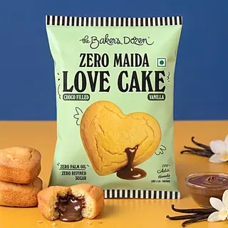 The Bakers Dozen Love Cake Vanilla Zero Maida