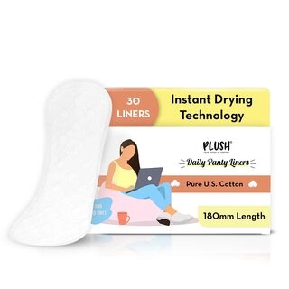 Plush Daily Panty Liners Large 180mm 30 Liners
