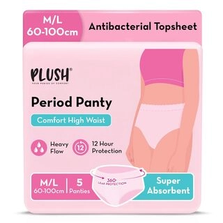 Plush High Waist Disposable Period Panty M/L 60-100 cm