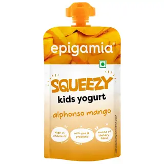 Epigamia Squeezy Kids Yogurt Alphonso Mango