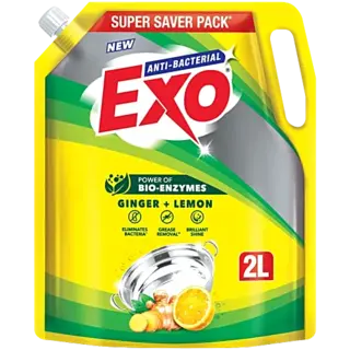 Exo Ginger & Lemon Anti Bacterial Dishwash Liquid