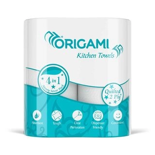 Origami Kitchen Tissues -2 Ply | Pack of 4 | 60 Pulls Each