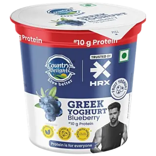 Country Delight 10g Protein Blueberrey Greek Yoghurt