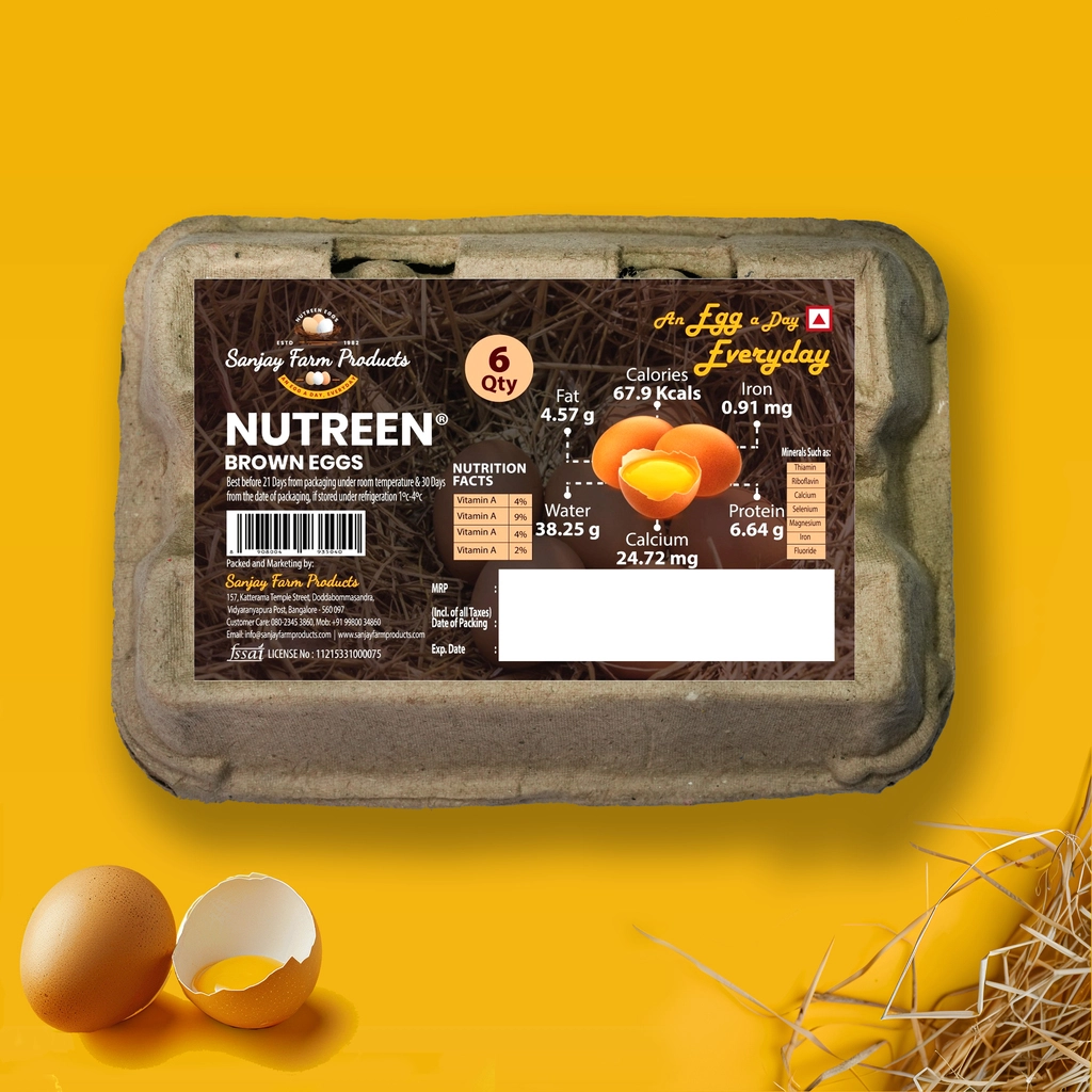 Brown Eggs - 6 Pack