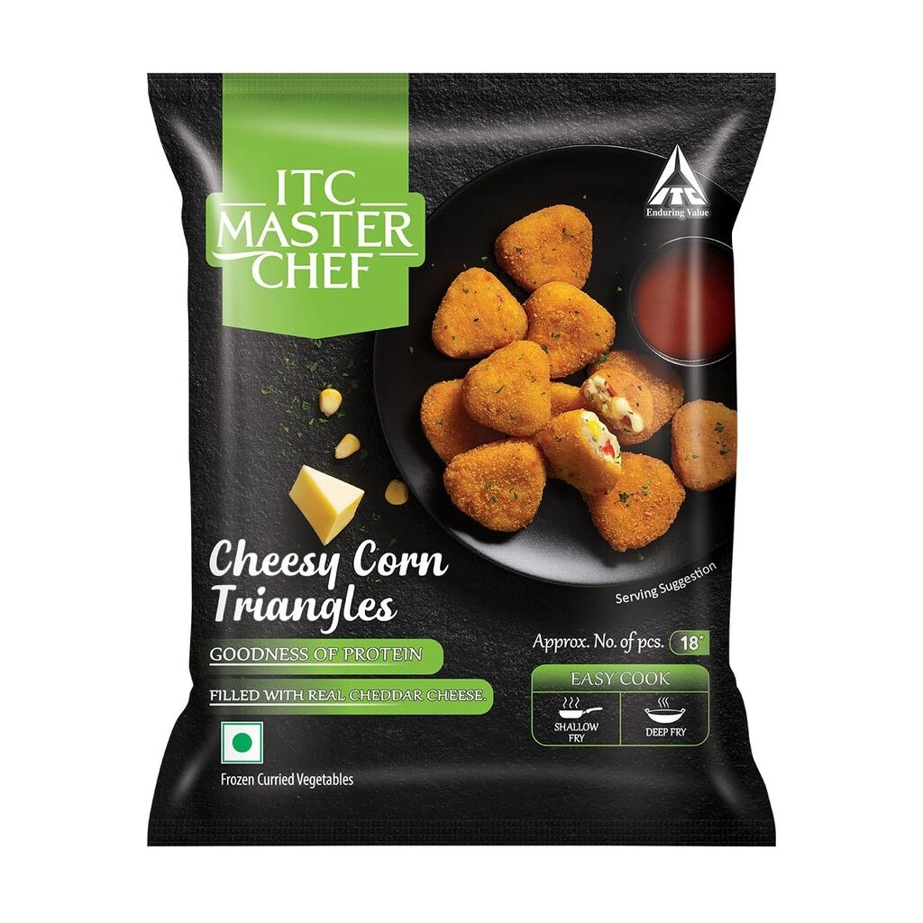 Cheese Corn Triangles