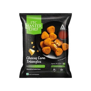 Cheesy Corn Triangles