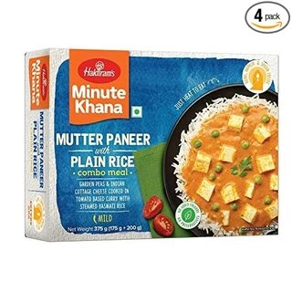 Hr Mutter Paneer & Plain Rice