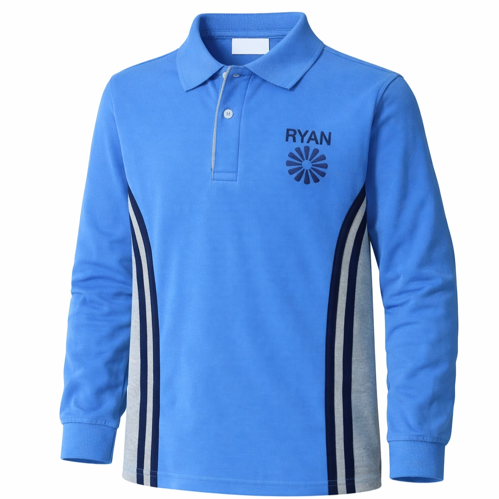 Ryan Full Sleeves T-Shirt Blue
