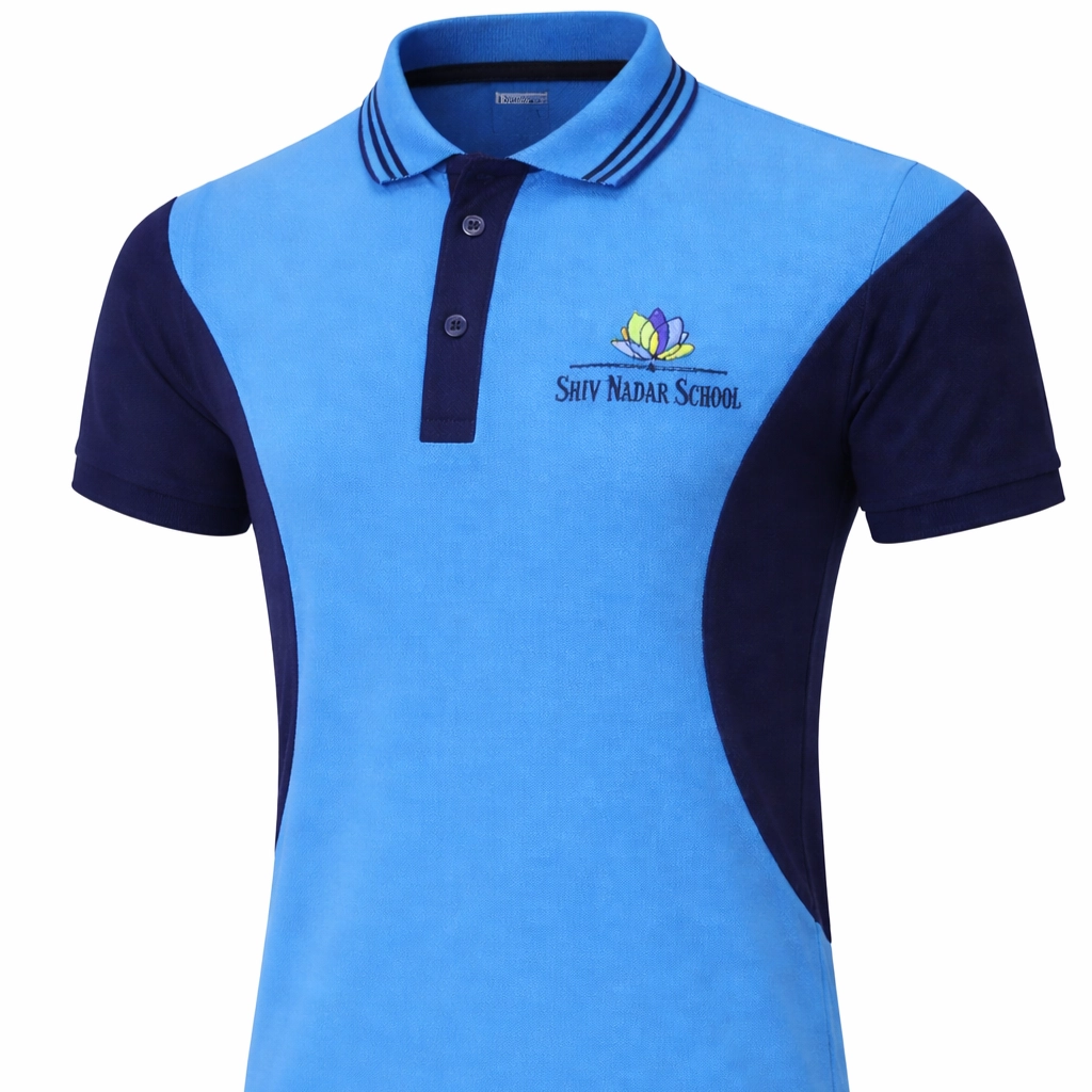 Shiv Nadar School T-shirt Half Sleeves Blue