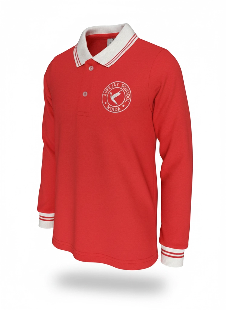 Apeejay T-Shirt Full Sleeves Red