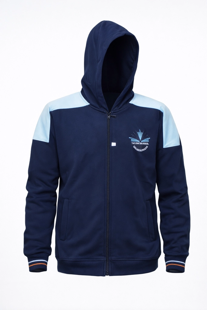 Khaitan School Track Jacket Orange