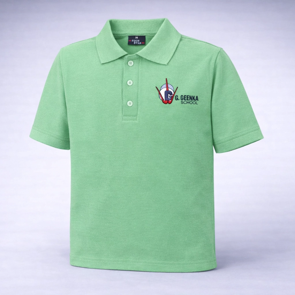 GD Goenka T-Shirt Half Sleeves Green