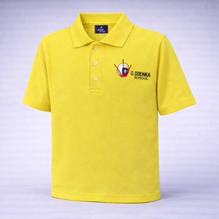 GD Goenka T-Shirt Half Sleeves Yellow