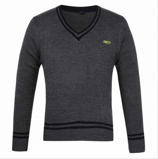 Amity Unisex Grey Full Sleeves Sweater - Class Nursery to 12