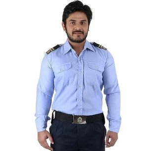 Security Guard Shirt Blue Color