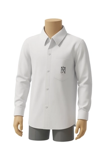 Apeejay White Full Sleeves Shirt