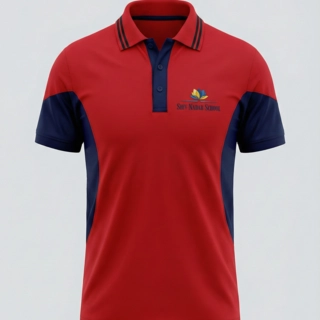 Shiv Nadar School T-shirt Half Sleeves Red