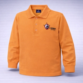 GD Goenka Track T-Shirt Full Sleeves Orange