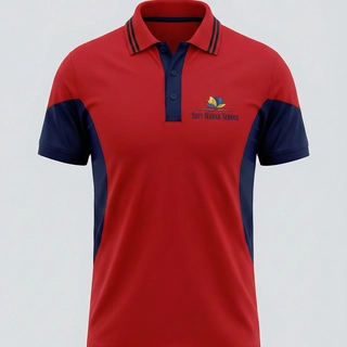 Shiv Nadar School T-shirt Half Sleeves Red