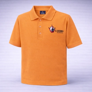GD Goenka T-Shirt Half Sleeves Orange