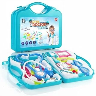 Doctor Playset For Kids, Pretend Play Doctor Set With Foldable Suitcase For Kids, Doctor Kit Toyset For Kids Above 3 Years, BIS Approved