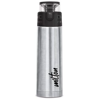 Milton Atlantis 900 Thermosteel Water Bottle 750ml – ISI Certified, Leak-Proof, Hot & Cold 24 Hr – Silver