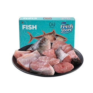 ROHU / RUI (SIZ/GRADE 1KG TO 1.5KG) - CURRY CUT (MAY INCLUDE HEAD PIECES) 400g