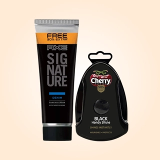 Shaving/shoe care products
