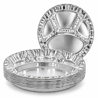 Silver Paper Thali 4Cp 14Inc
