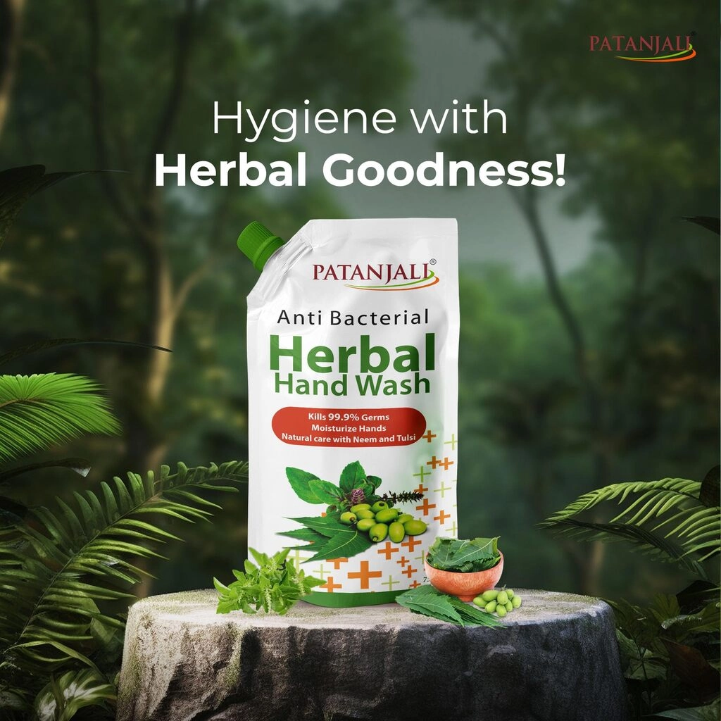 PATANJALI ANTI BACTERIAL HERBAL HAND WASH 675 ML