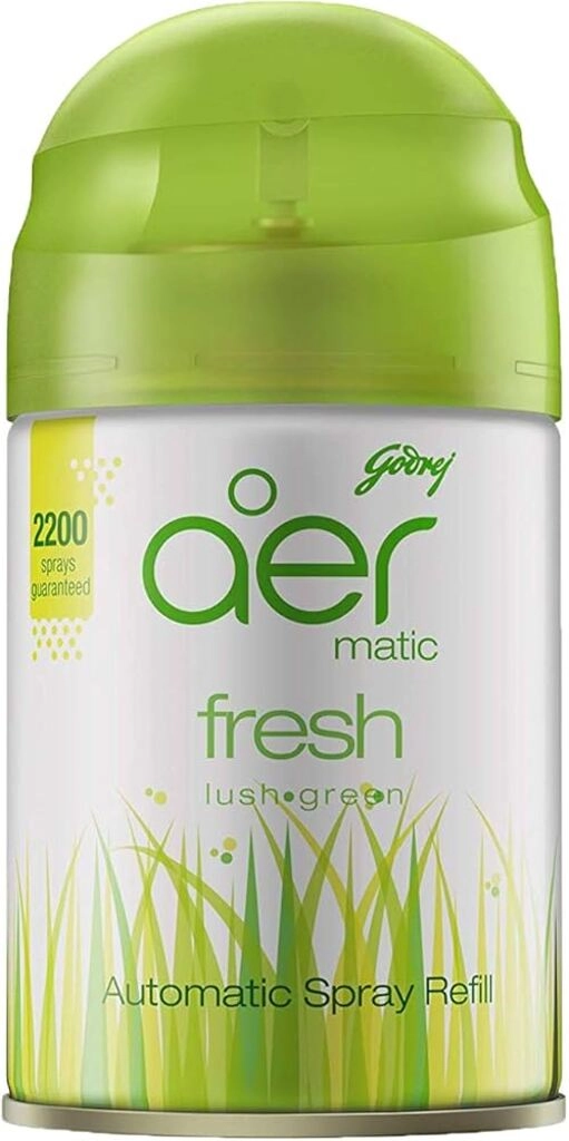 GODREJ AER MATIC FRESH LUSH GREEN AUTOMATIC SPRAY REFILL210 ML