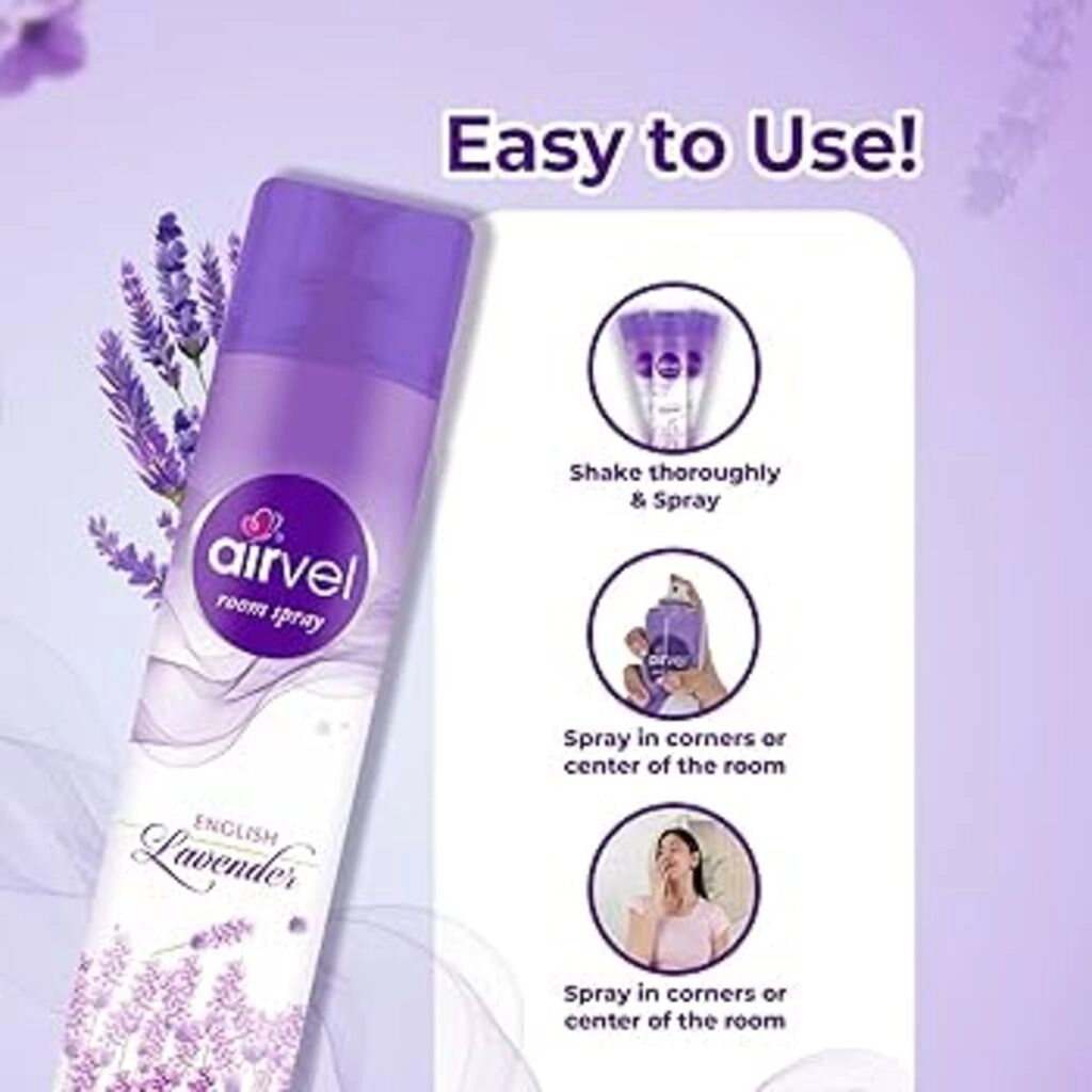 AIRVEL ROOM SPRAY ENGLISH LAVENDER 125 G