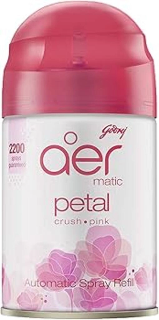 GODREJ AER MATIC PETAL CRUSH PINK AUTOMATIC SPRAY REFILL 210 ML