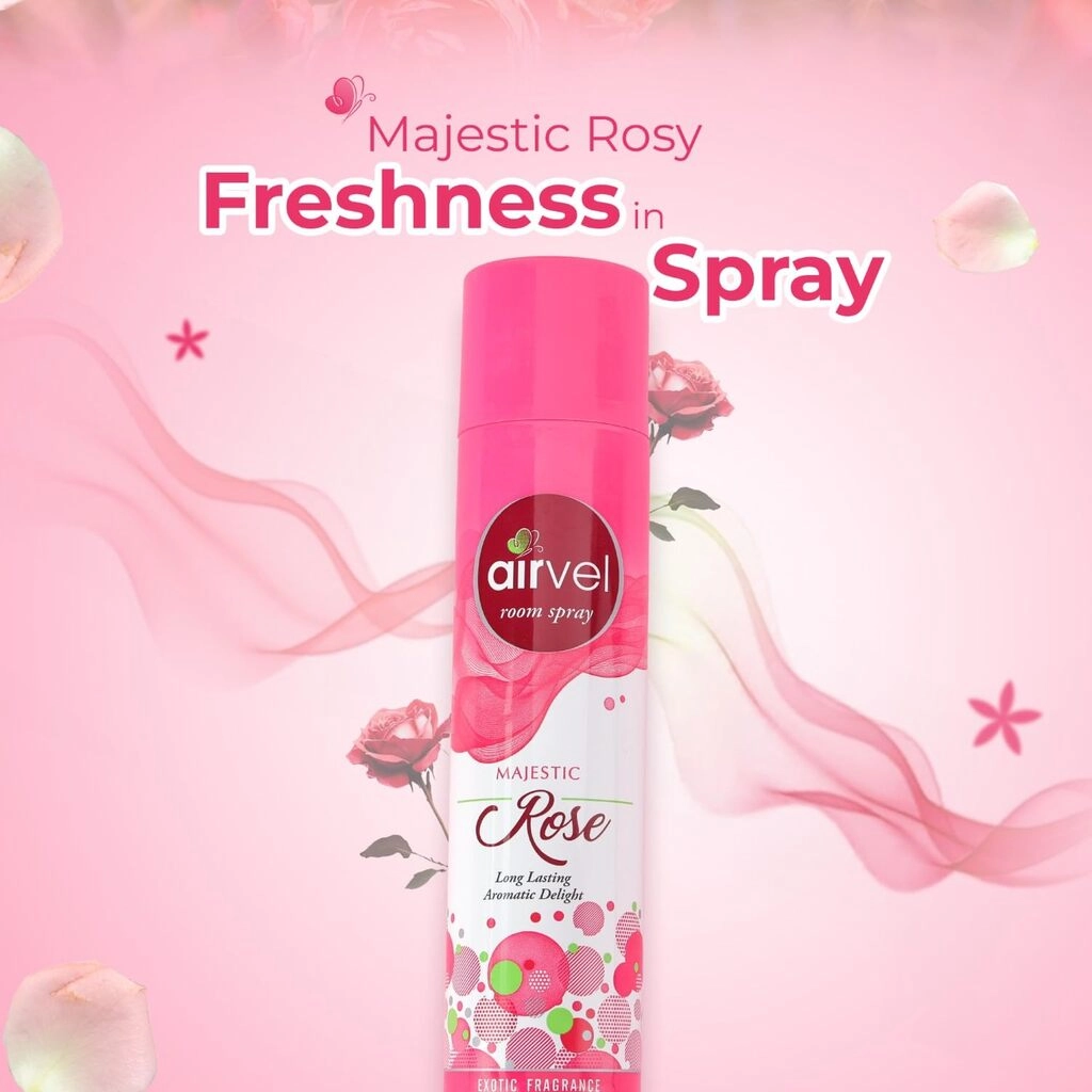 AIRVEL ROOM SPRAY MAJESTIC ROSE 125 G