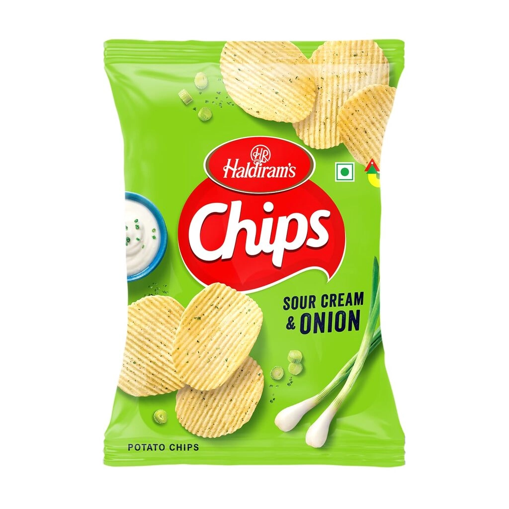 HALDIRAM'S CHIPS SOUR CREAM & ONION 90 G