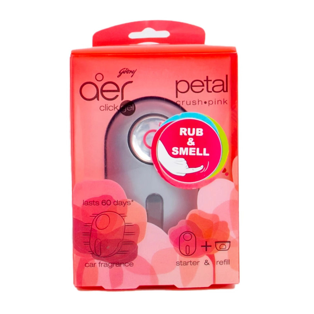 GODREJ CAR AER CLICK GEL PETAL CRUSH PINK