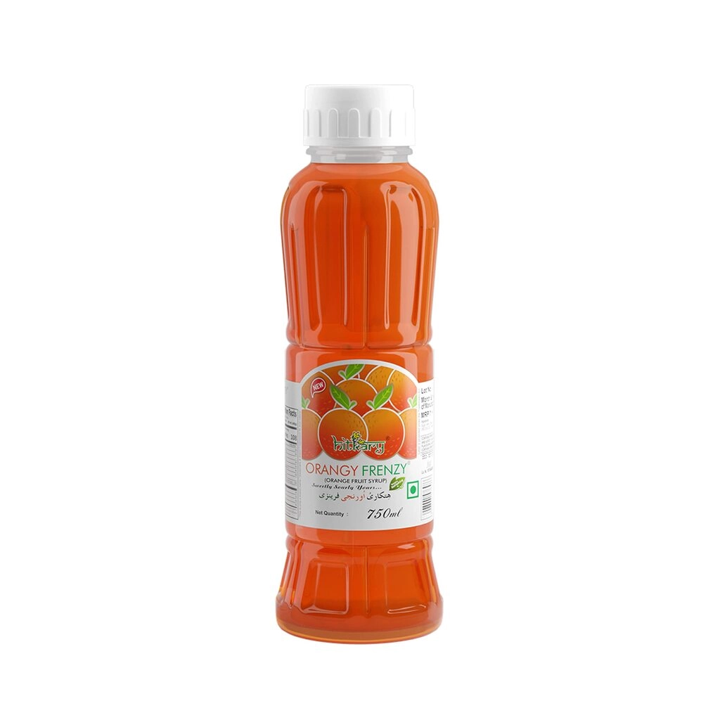 HITKARY FRUIT SYRUP ORANGY FRENZY 700 ML