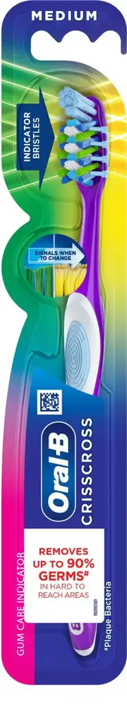 ORAL-B CRIS CROSS GUM CARE INDICATOR MEDIUM TOOTH BRUSH 1 N