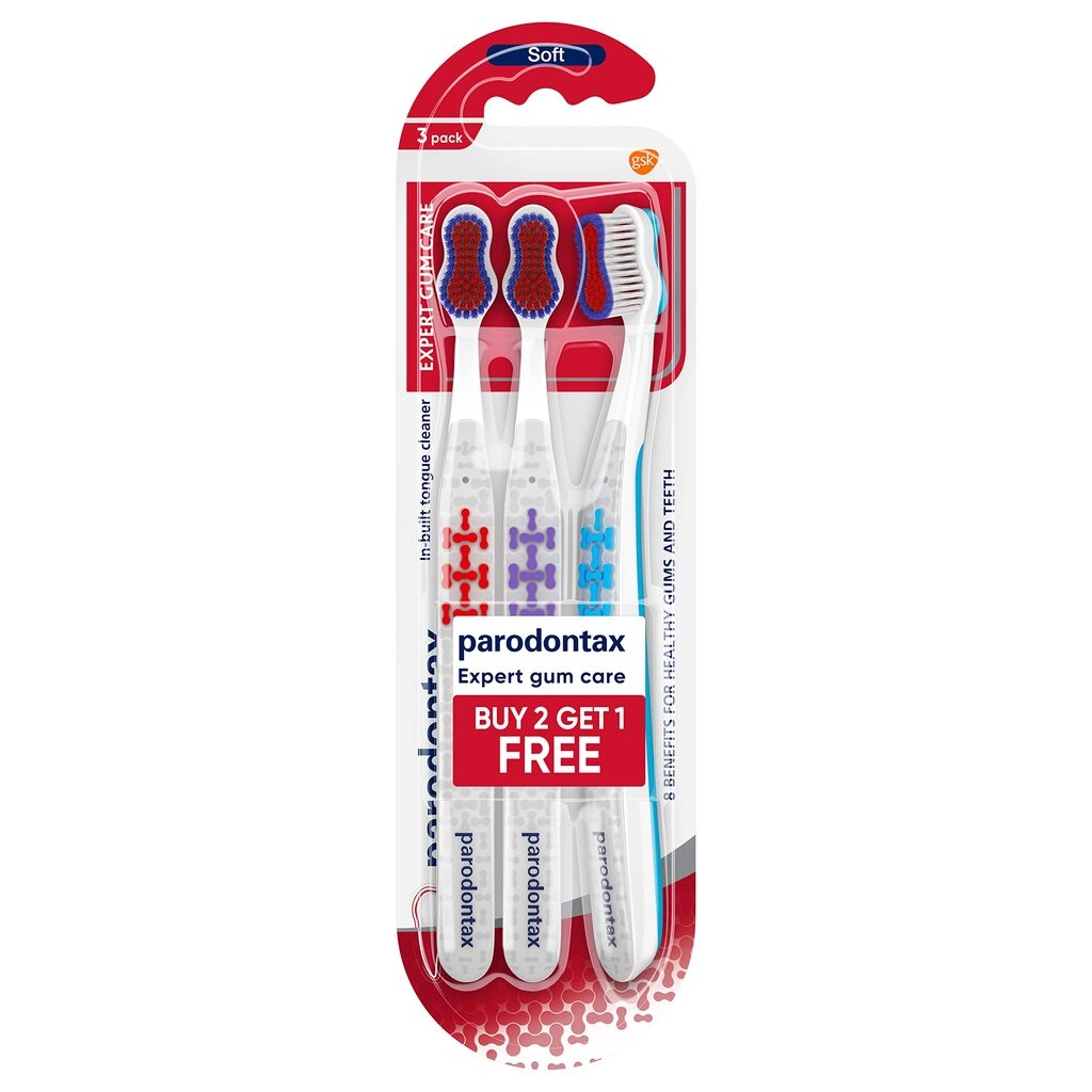 PARODONTAX EXPERT GUM CARE TOOTH BRUSH 3N 2+1