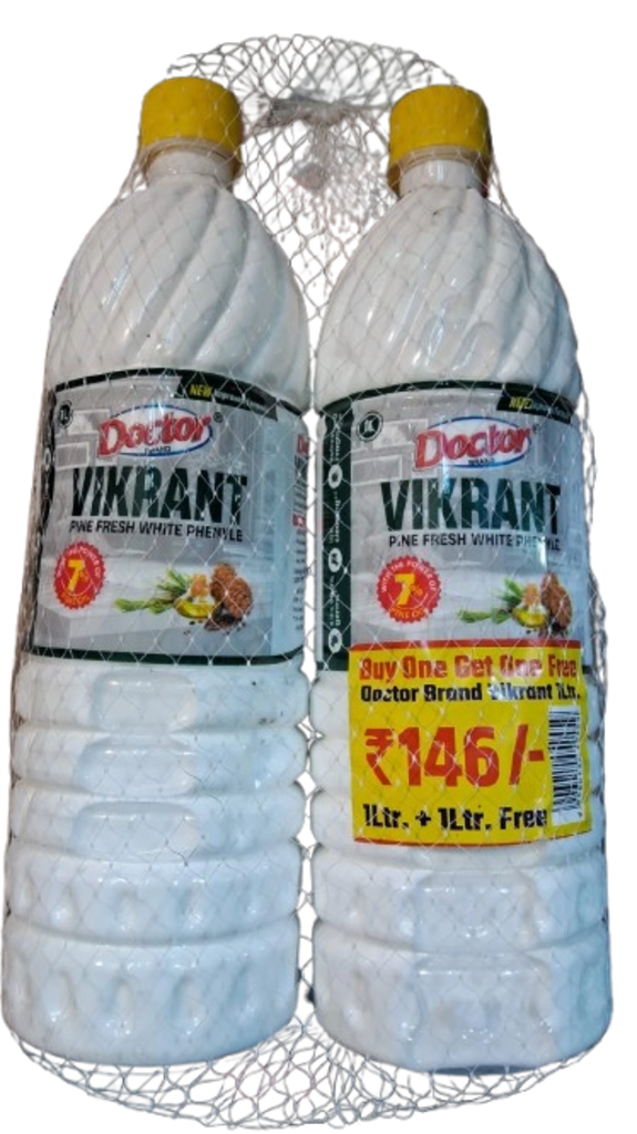 DOCTOR BRAND VIKRANT WHITE PERFUMED PHENEOL 1+1 L