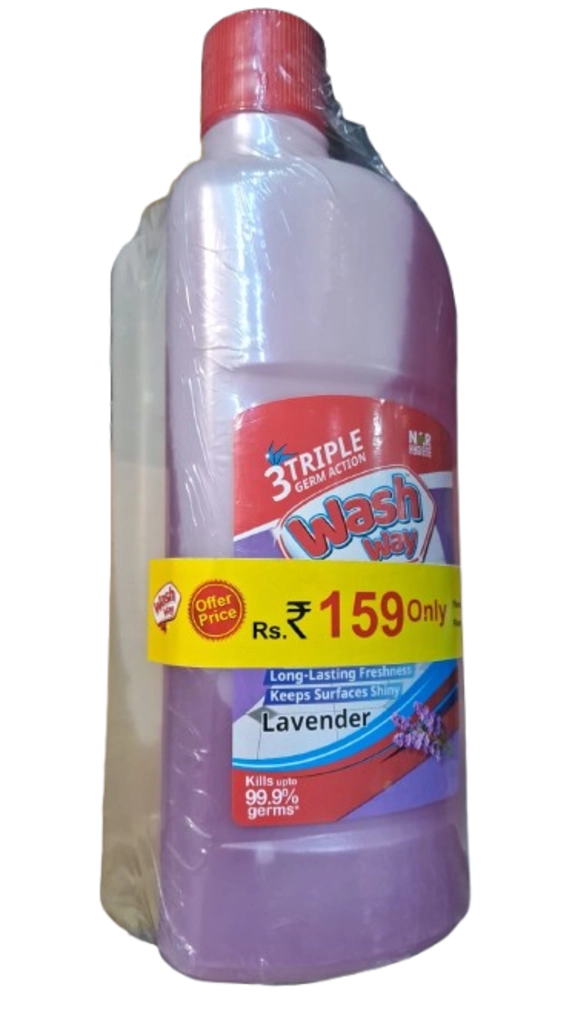 WASH WAY FLOOR CLEANER LAVENDER + LIME 1 L 1+1