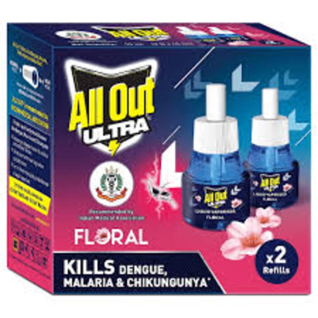 ALL OUT ULTRA LIQUID REFILL FLORAL 45 G X 2