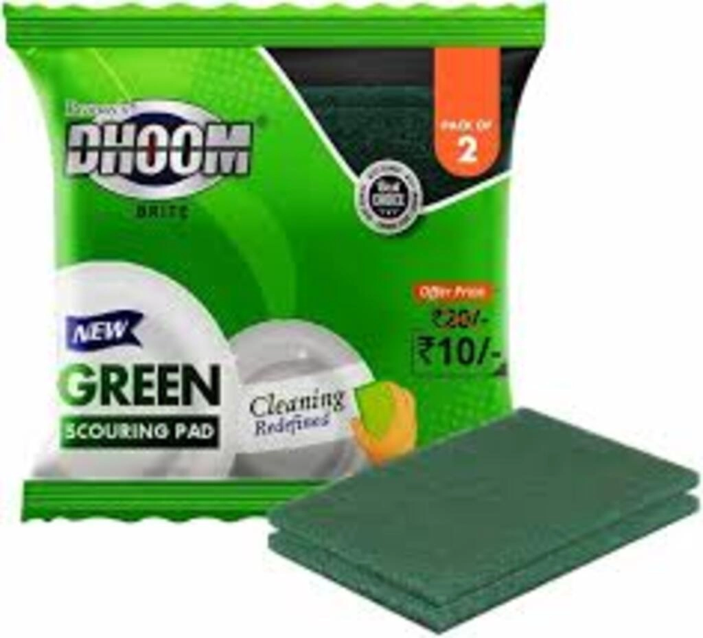 PRANAY'S DHOOM BRITE GREEN SCOURING PAD